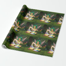 Söt änglaliknande bröllopsfest