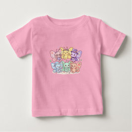 Söt Änglamörj Butterfly Vänner Barn T-Shirt