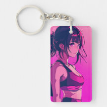 Söt Anike Girl Keychain
