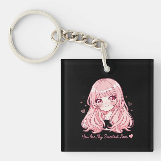 Söt Anime Alla Hjärtans Dag Tröja (Framsidan)