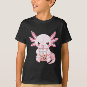 Söt Anime Axolotl Boba  T Shirt