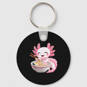 Söt Anime Axolotl Ramen Nyckelring