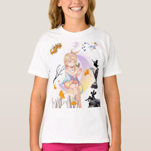 Söt Anime-Fé-Prinsessa Flick-T-Shirt T Shirt