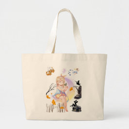 Söt Anime Fe-prinsessa Totebag Jumbo Tygkasse