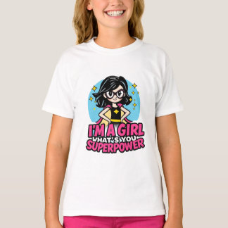 Söt Anime Flickas Superkraft Estetisk Grafisk Desi T Shirt