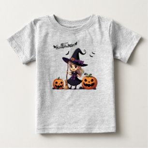 Söt, anime Halloween-häxa T Shirt