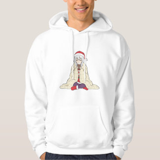 Söt Anime Jul Tomte Hatt Tröja - Mysig Högtid Hoodie