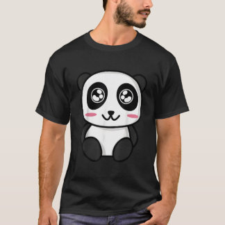 Söt Anime Panda Japansk Stil Panda T Shirt