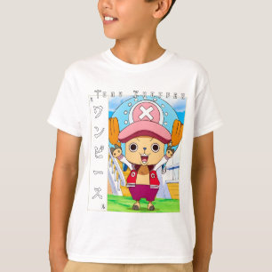 Söt Anime Ren Karakter med Röd Medicin T Shirt