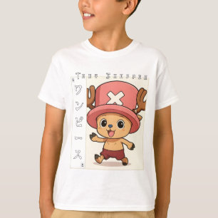 Söt Anime-Ren Karakter med Röd Medicin Till T Shirt