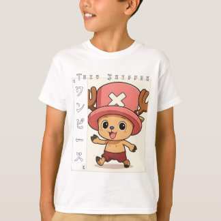 Söt Anime-Ren Karakter med Röd Medicin Till T Shirt