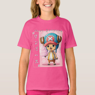 Söt Anime Ren Karakter med Röd Medicin Till T Shirt
