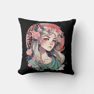 Söt Anime Tjej Kudde