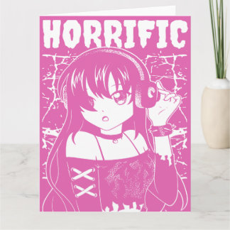 Söt animeflicka  kort