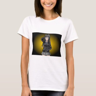 söt animerad tjej t shirt