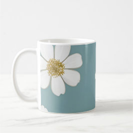 Söt Anka Egg Blue med Daisy Kaffemugg