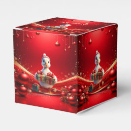 Söt anka jul firande presentlåda