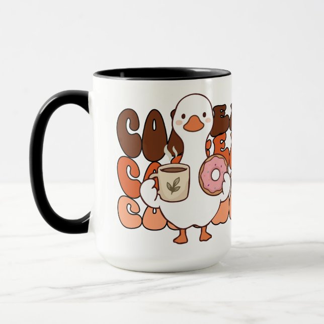 Söt anka kaffe eller te  mugg (Vänster)