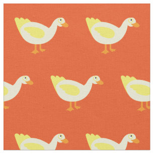 Söt anka Kid Baby Nursery Orange Tyg