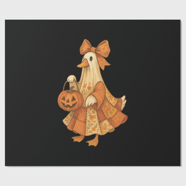 Söt anka lapptäcke Halloween-fest Presentpapper (Platt)