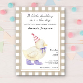 Söt ankbabyshower inbjudningar