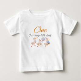 Söt ankdags-T-shirt för bebispojke eller -flicka T Shirt