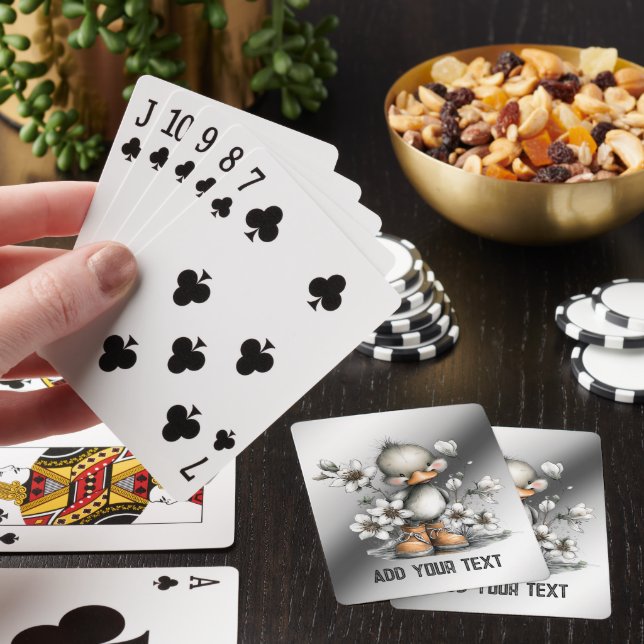 Söt Ankunge Casinokort (På plats)