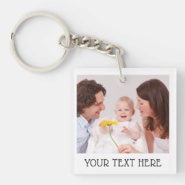 Söt anpassad foto- och namntext i akryl