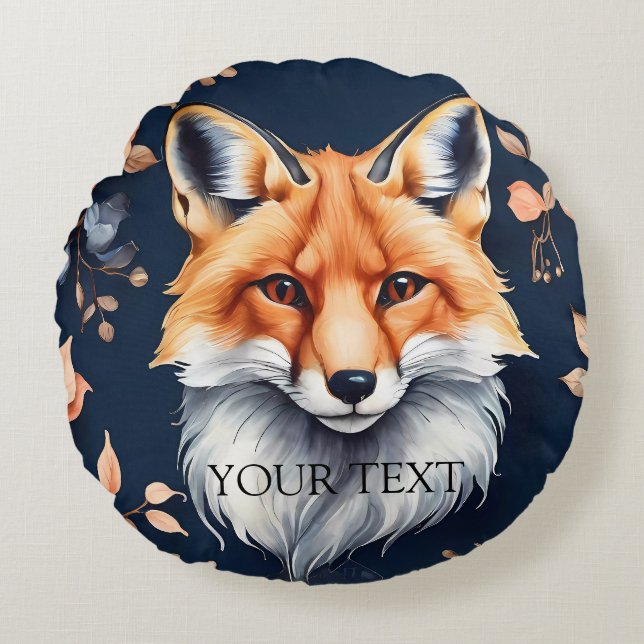 Söt anpassad foto presentfamilj Älskar dig Rund Kudde (Framsidan)