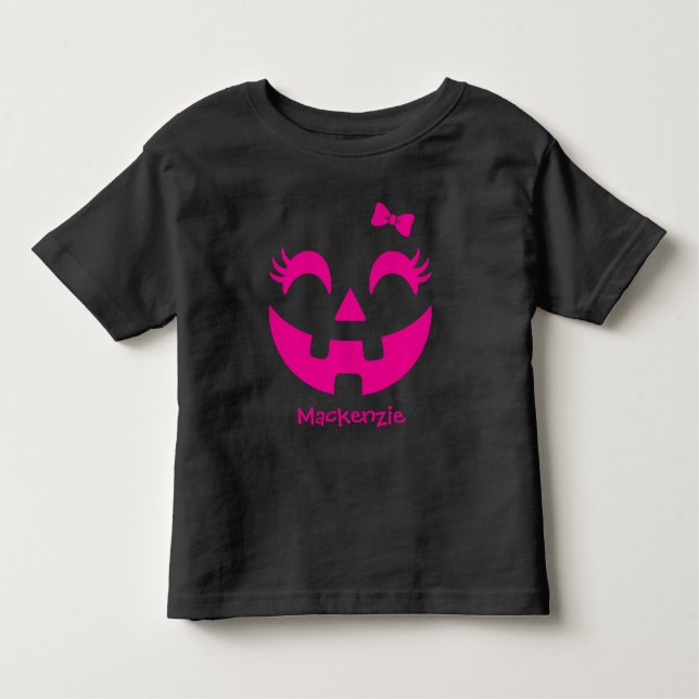 Söt anpassad halloween-jack-o’-lykta t shirt (Framsida)