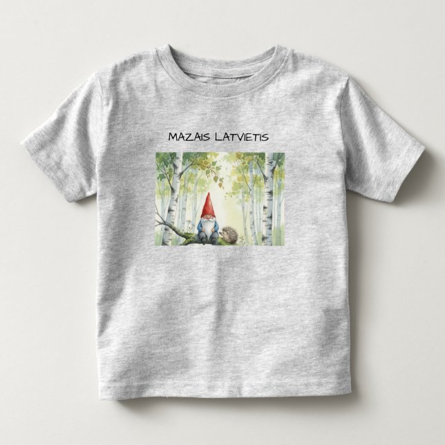 Söt Anpassad Lettisk Latvietis Tomte T Shirt (Framsida)