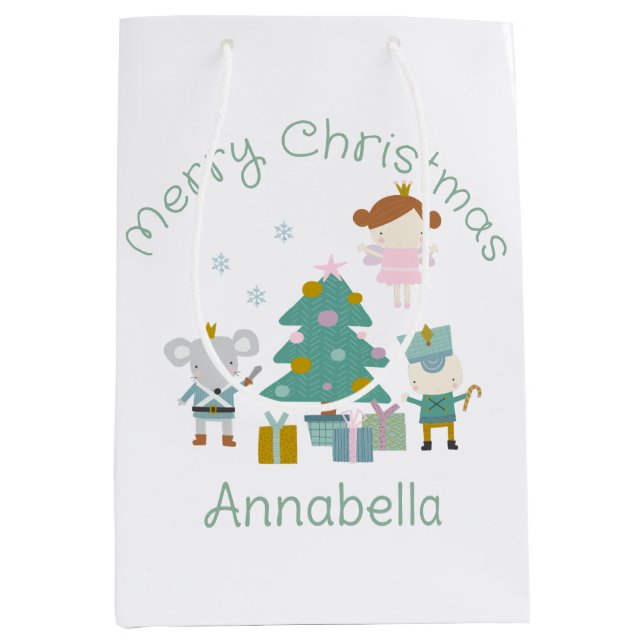 Söt anpassad namnjulknäckare jul (Framsidan)
