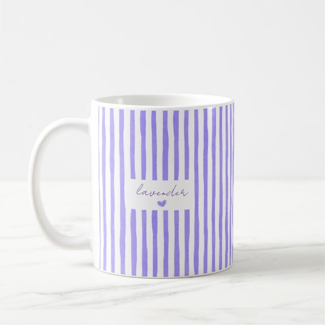 Söt anpassad namnrandig kaffemugg (Vänster)