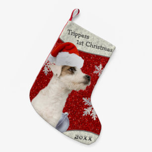 Söt anpassadejackRussell julstrumpa