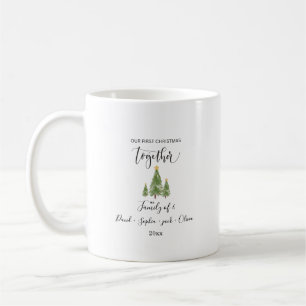 Söt anpassningsbar-christmas-familj som matchar mu kaffemugg