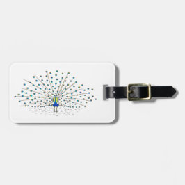 Söt Anpassningsbar för målning av peacock-måltagga Bagagebricka