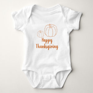 Söt anpassningsbar för orange-happy thanksgiving t shirt