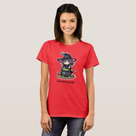 Söt anpassningsbar Halloween-häxa t-shirt