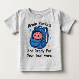 Söt Anpassningsbar “Hjärnan Redo” för Skolan T Shirt