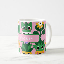 Söt Anpassningsbar Krukväxttryck Kaffemugg