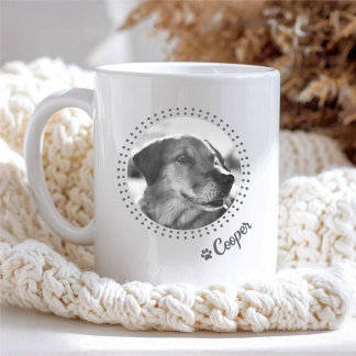 Söt Anpassningsbar Prickar & Tassavtryck Husdjur Kaffemugg