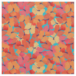 Söt Anpassningsbar Red Fält Poppies på Himlar Blue Tyg