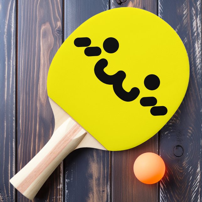 Söt Ansikte Gul Pingisracket (Skapare uppladdad)