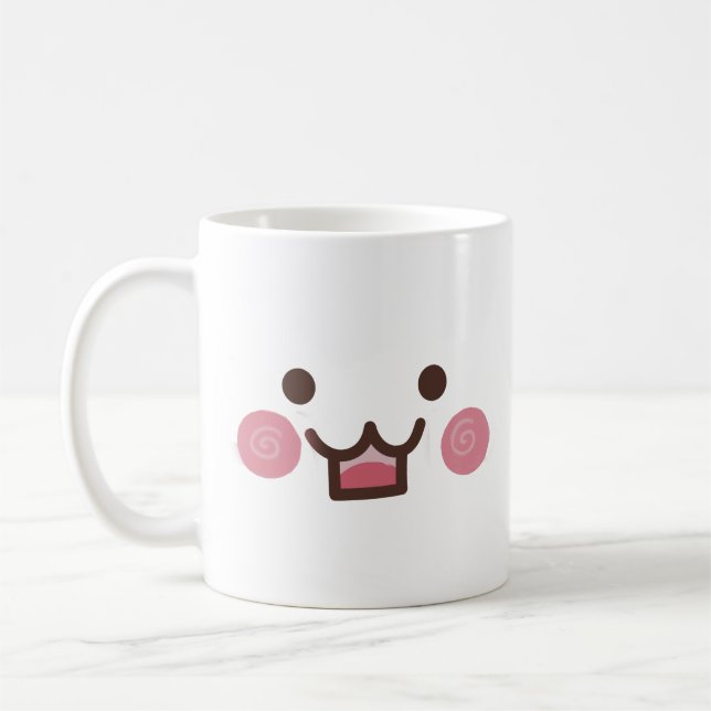 söt ansikte kaffemugg (Vänster)