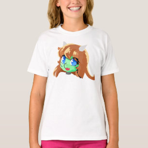 Söt ansikte-ödla t shirt