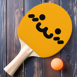 Söt Ansikte Orange Pingisracket