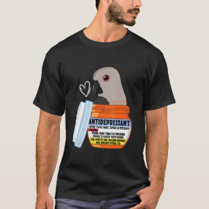 Söt antidepressiv papegoja I Röd buk papegoja T Shirt