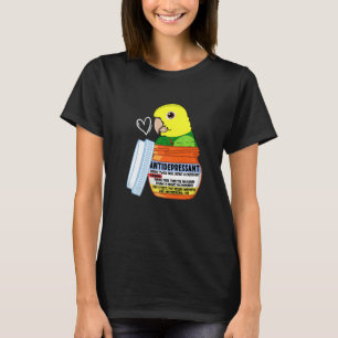 Söt antidepressiv parakit I dubbel gulhuvad  T Shirt