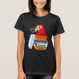 Söt antidepressiv parakit I scharlakansaraa T Shirt
