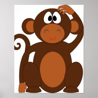 söt apa poster